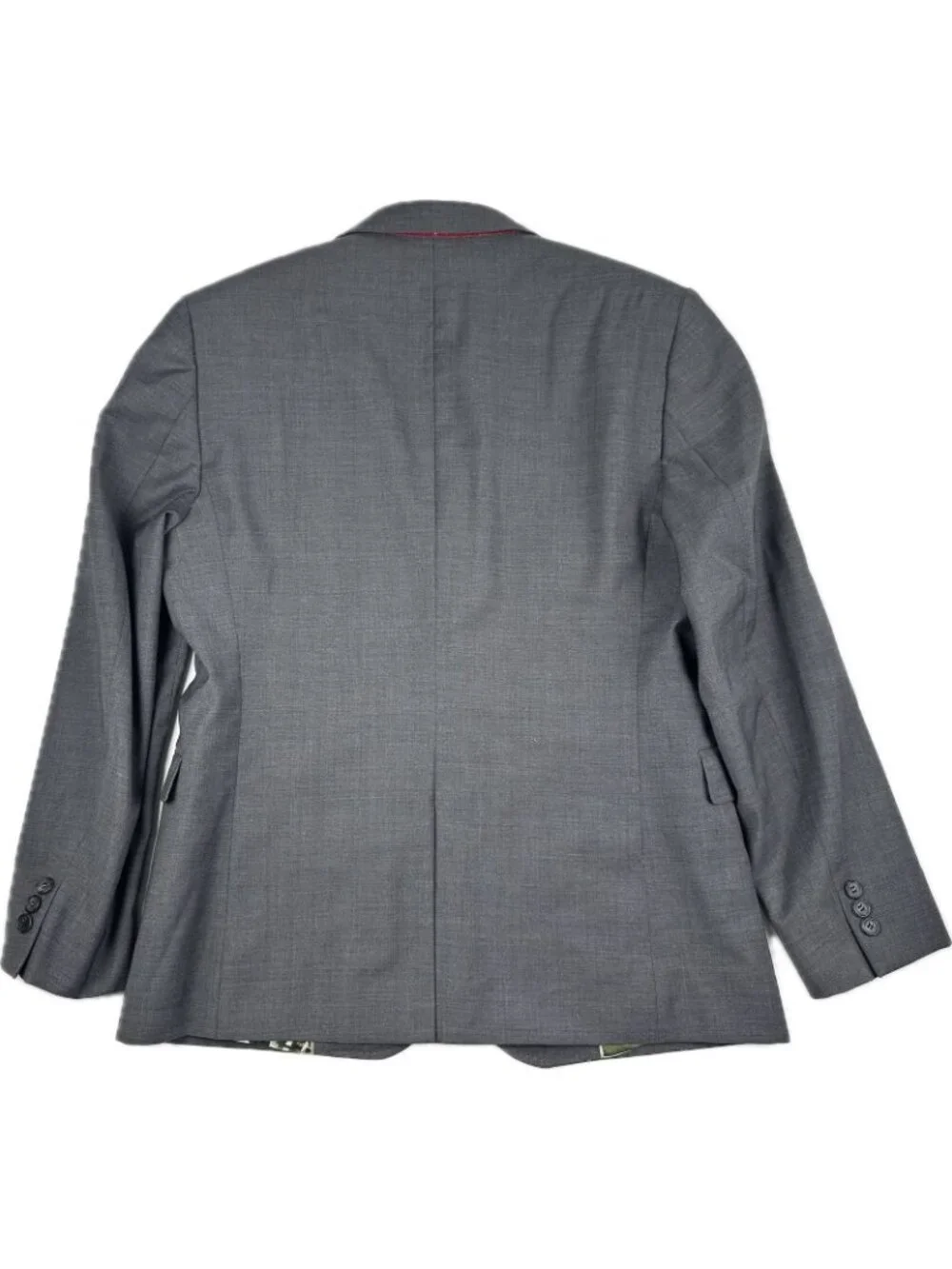 Ted Baker Mens Blazer Gray 40S 100% Wool Modern Sports Coat Blazer Suit Jacket